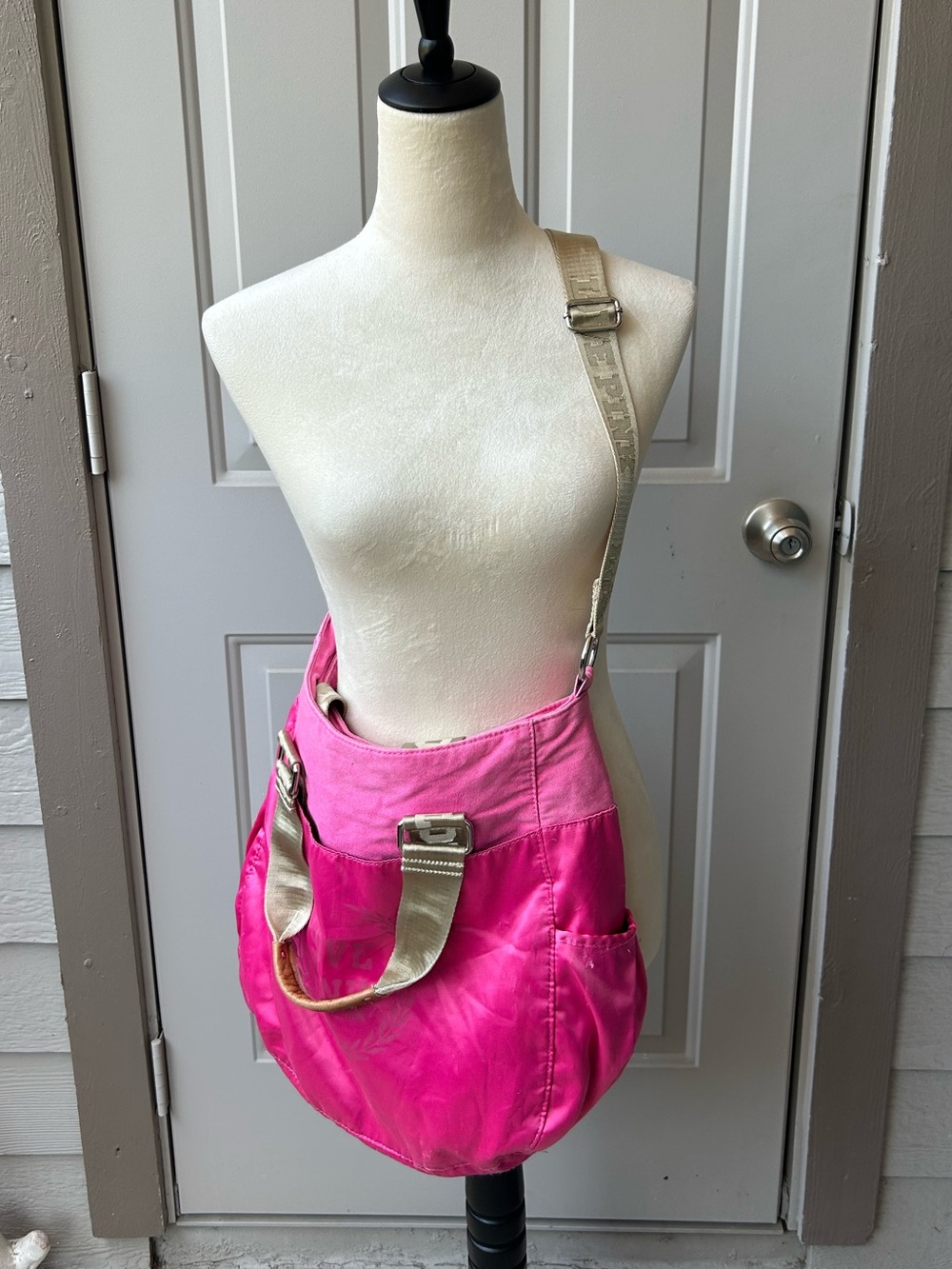 Vintage Pink Victorias Secret Messenger Bag